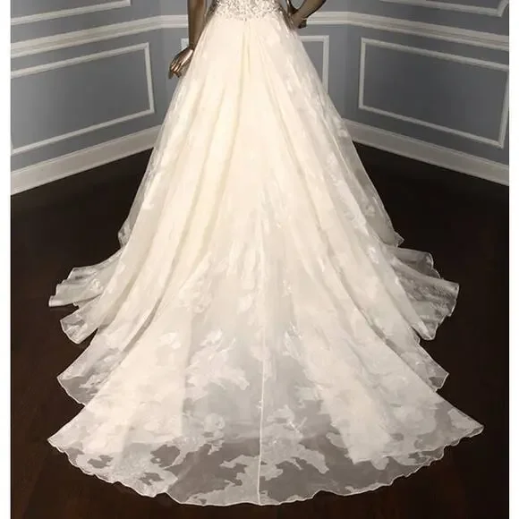 FRANCESCA MIRANDA Couture Gaelle Strapless Aline Ballgown Wedding Dress Gown 10